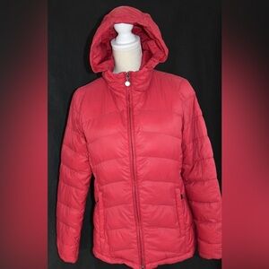 Calvin Klein Red Down packable jacket, Small